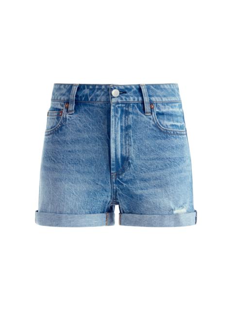 Alice + Olivia CLARE MID RISE SHORT WITH ROLLED CUFF