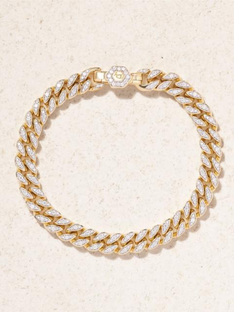DAVID YURMAN 18-karat gold diamond bracelet Gold