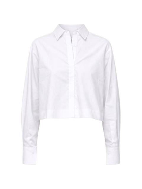 SIMKHAI Kacey lace cotton shirt