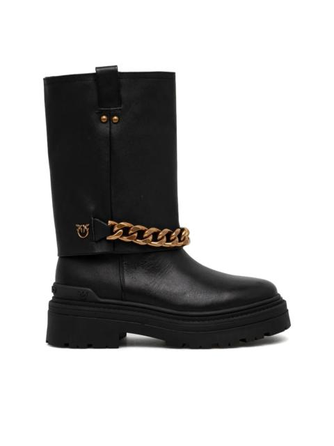 PINKO chain-detail boots