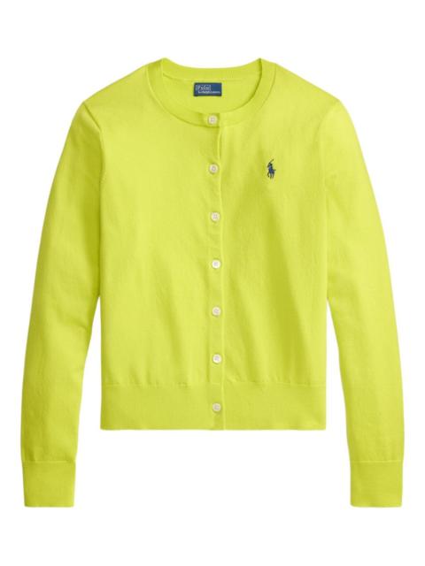 Polo Ralph Lauren logo-embroidered crew-neck cardigan