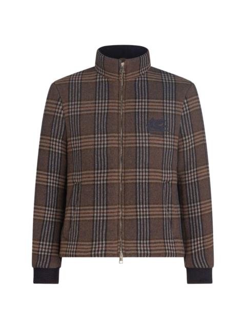 Etro check-pattern padded jacket