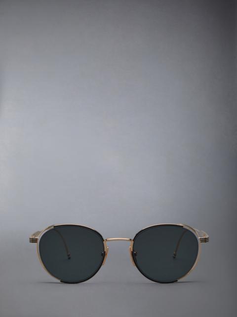 Thom Browne TITANIUM ROUND SUNGLASSES