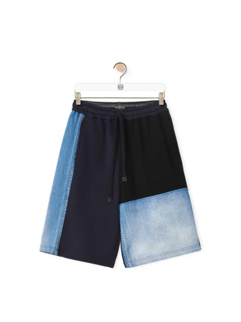 Loewe Patchwork shorts in cotton