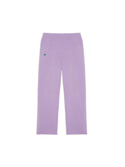 PANGAIA Mens Recycled Cashmere Loose Track Pants - Orchid Purple