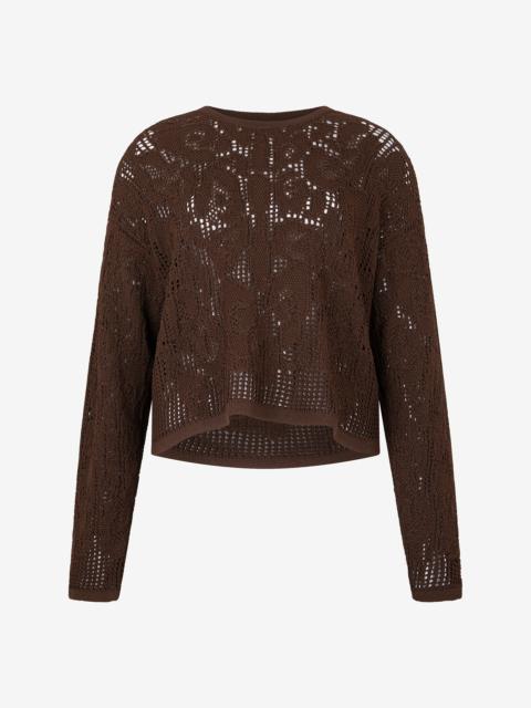 Roberto Cavalli Crochet Effect Sweater