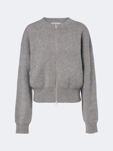 extreme cashmere N°478 Xtra Fun cashmere zip-up cardigan