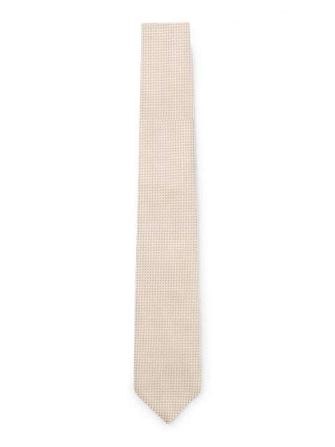 BOSS JACQUARD-PATTERN TIE IN ITALIAN-MADE SILK