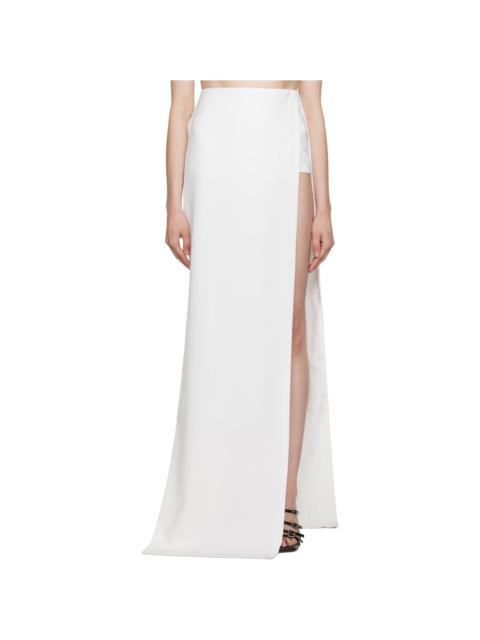 MÔNOT White Vented Maxi Skirt