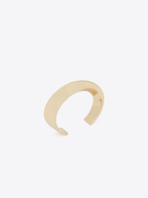 SAINT LAURENT swirl cuff in metal