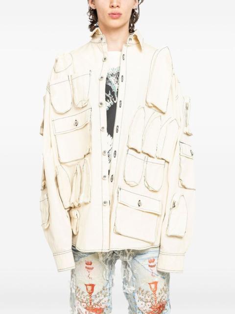 WHO DECIDES WAR pocket-detail jacket