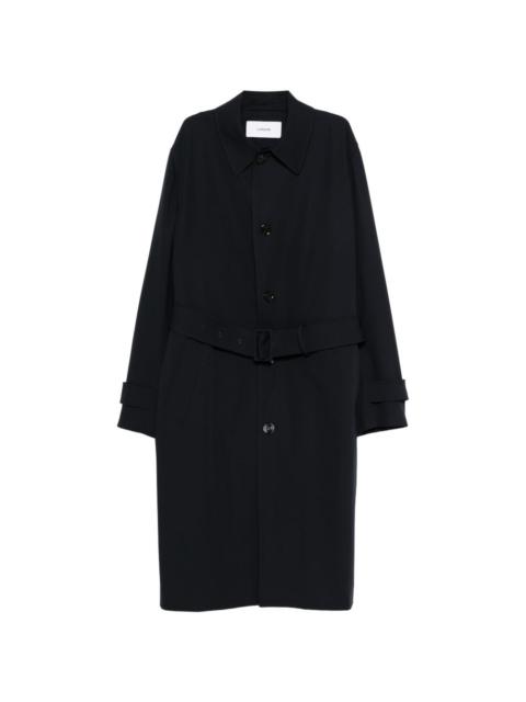 LARDINI belt buttoned coat