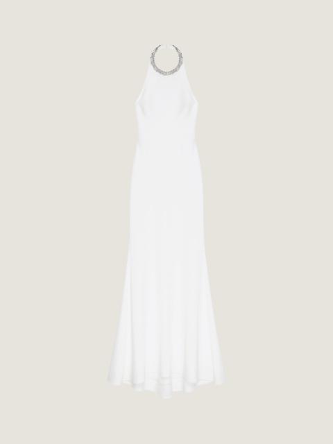 Givenchy HALTER NECK EVENING DRESS WITH CRYSTALS
