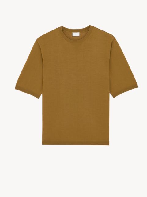 SAINT LAURENT OVERSIZED T-SHIRT IN WOOL