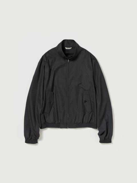 AURALEE ULTRA FINE TROPICAL WOOL ZIP BLOUSON