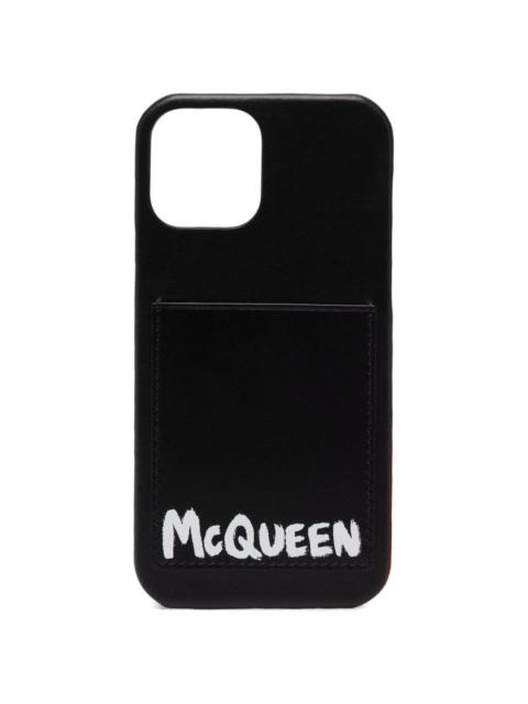 Alexander McQueen logo-print iPhone 12 Pro case