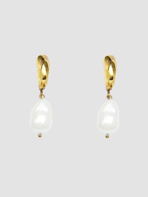 Erdem ANTIQUE GOLD PEARL EARRING