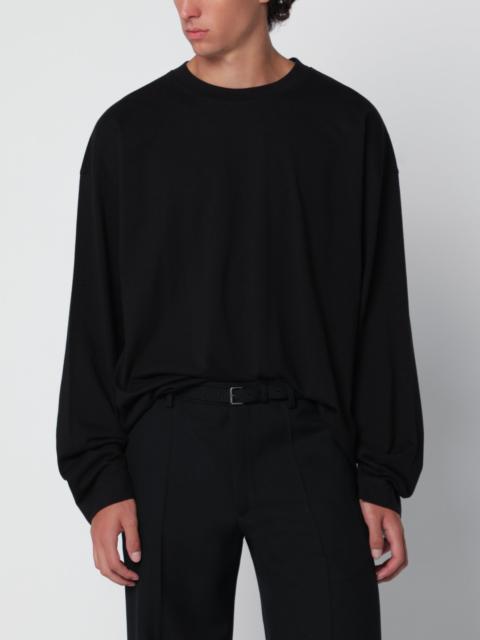 Dries Van Noten Black long-sleeve cotton T-shirt