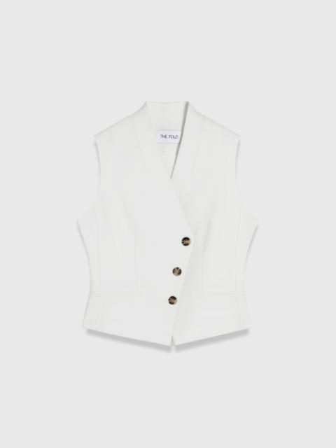 THE FOLD Clever Crepe Romney Waistcoat