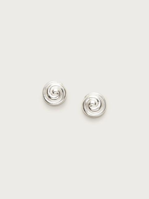 J.CREW Swirl button earrings