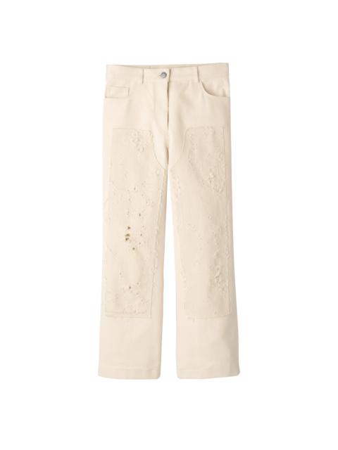 Longchamp Fall-Winter 2023 Collection Trousers Ecru - OTHER