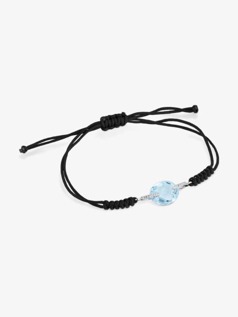 TOUS 18K white gold Color Kings Bracelet with Topaz