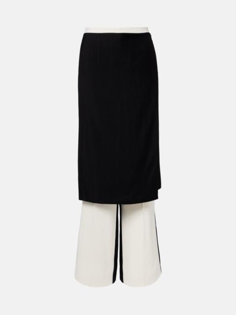 PHOEBE PHILO Layered wide-leg pants
