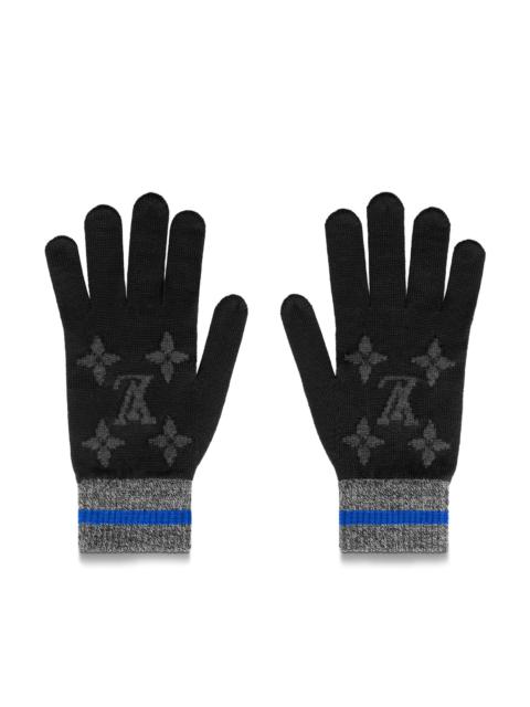Louis Vuitton Monogram Color Block Knit Gloves