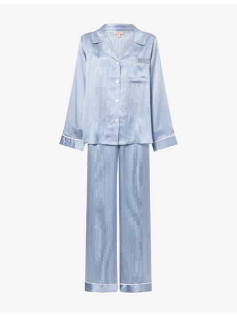 eberjey Inez Washable Long Silk Pyjama Set