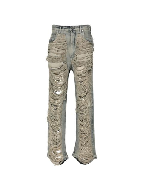 Geth distressed-finish jeans
