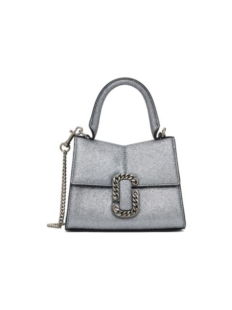 Silver 'The Galactic Glitter St. Marc Mini' Top Handle Bag