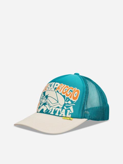 Kapital Life Kapriccio Track Cap Turquoise / Ecru
