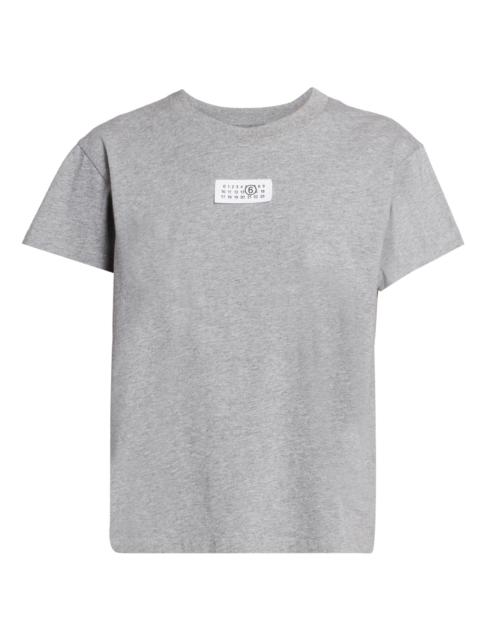 MM6 Maison Margiela Women's Logo Cotton Jersey T-Shirt - Grey Melange