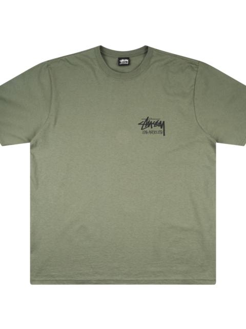 Stüssy BASIC STÜSSY TEE "Los Angeles Exclusive - Olive" STUS40