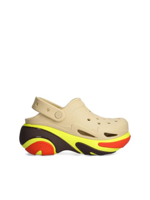 crocs perforated platform slide