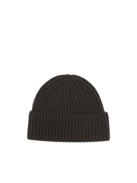 LISA YANG Martigny ribbed-knit turn-up beanie hat