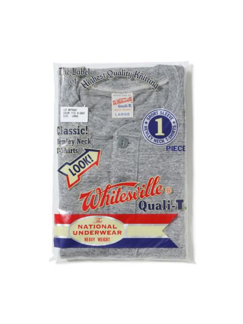 Whitesville WV79681 Whiteville Henley Tee Shirt Heather Gray