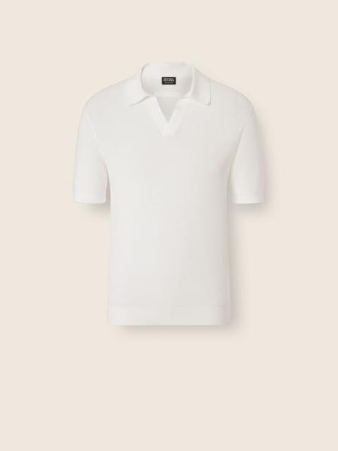 WHITE PREMIUM COTTON POLO SHIRT