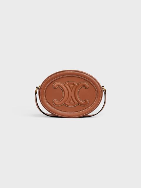 CELINE CROSSBODY OVAL PURSE cuir triomphe in Smooth calfskin