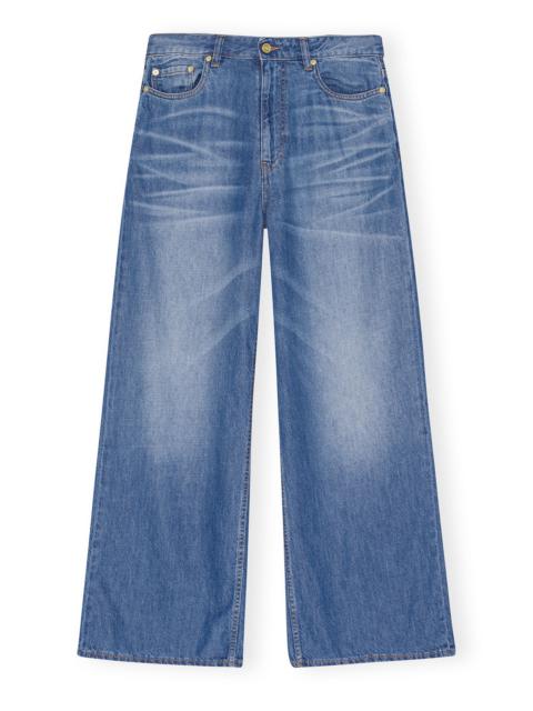 BLUE DENIM WIDE JEANS