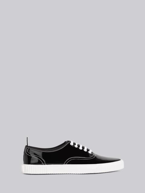 Thom Browne Soft Patent Leather Heritage Trainer