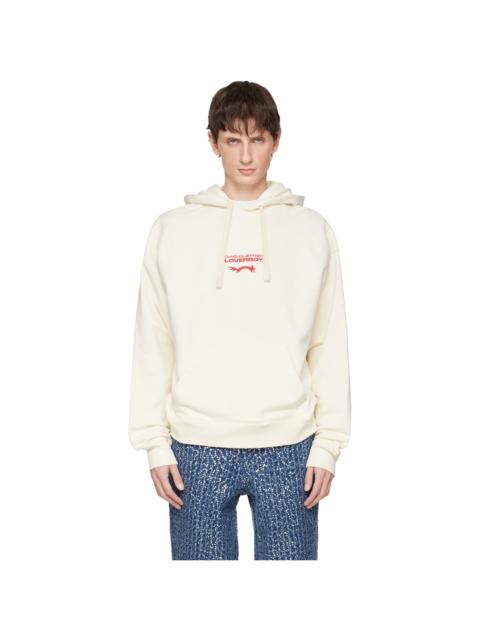 CHARLES JEFFREY LOVERBOY Off-White Logo Hoodie