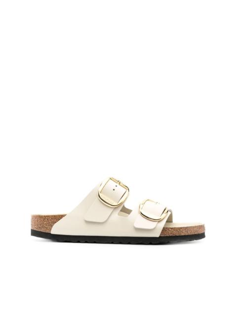 buckled leather sandals