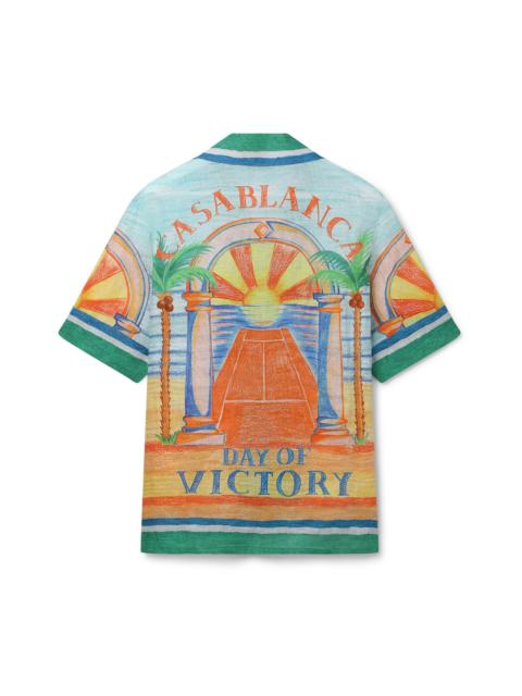 CASABLANCA Day of Victory Linen Shirt | Casablanca Paris