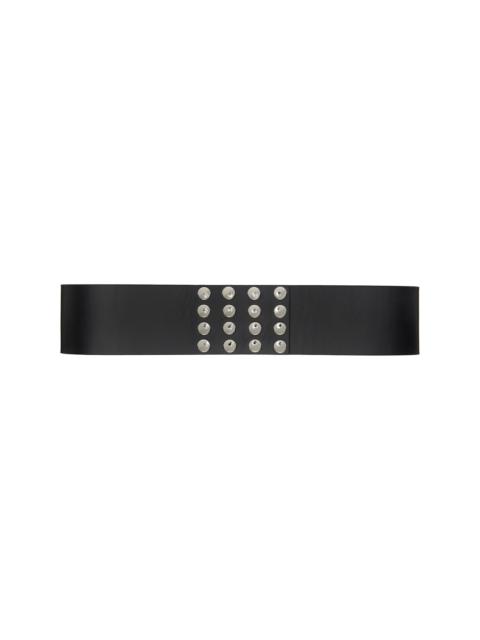THE ATTICO Black Leather Belt