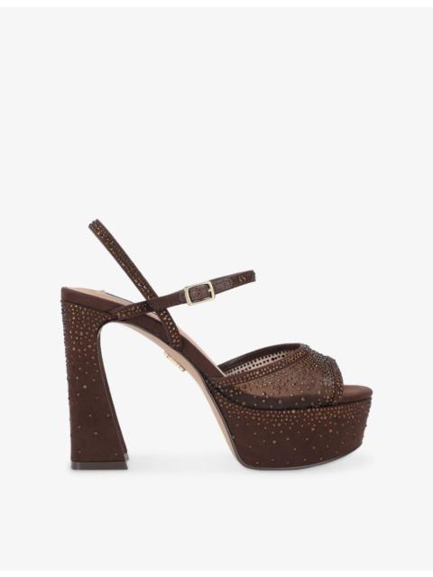 STEVE MADDEN Maricela Heeled Woven Sandals