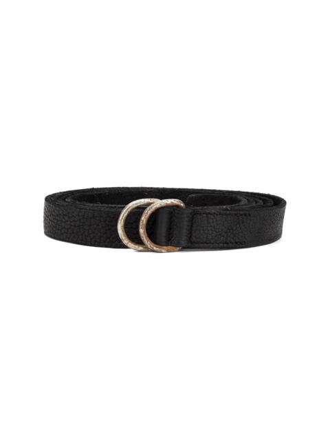 Guidi distressed D-ring belt