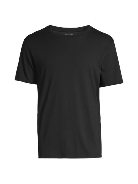 Vince Men's Crewneck Short-Sleeve T-Shirt - Black