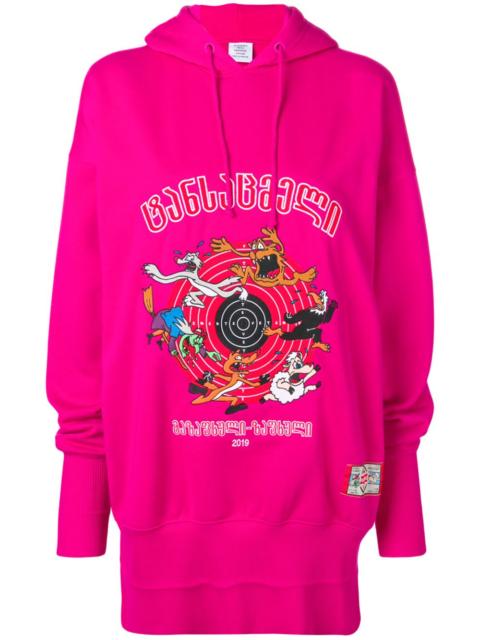 VETEMENTS oversized printed hoodie