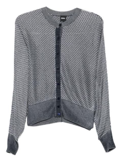 BOSS textured cardigan
